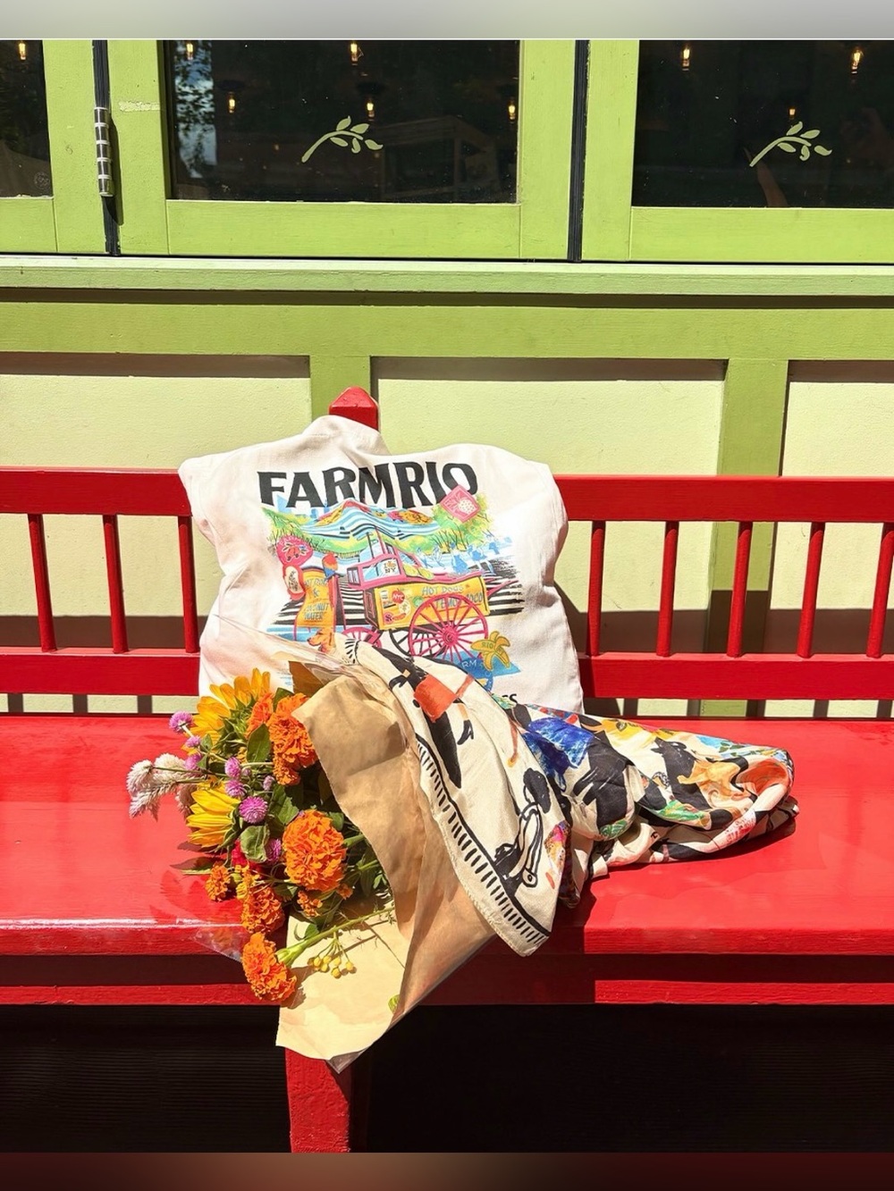 Farm Rio Soho NYC Dressed in Happiness Ecobag - Picture 6 of 6